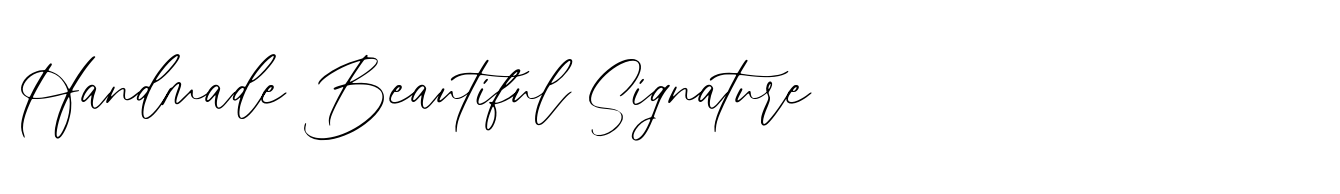 Handmade Beautiful Signature